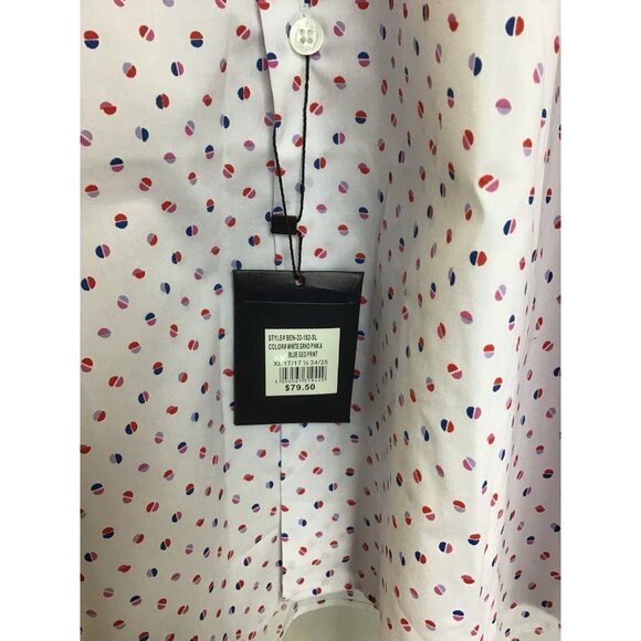 NWT Sexy Ben Sherman XL Button Down Shirt Geo Print 💜 - Picture 5 of 8